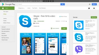 Skype – free IM & video calls – Apps on Google Play