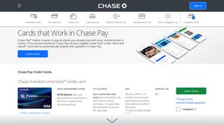 Chase Pay - Credit Cards | Chase.com