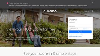 Free Credit Score | Credit Card | Chase.com