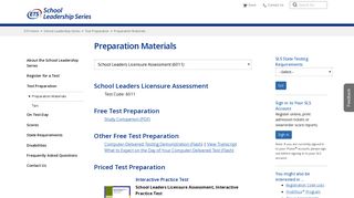 School Leadership Series: SLLA (6011) Prep Materials - ETS