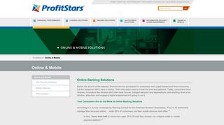 Online & Mobile - ProfitStars