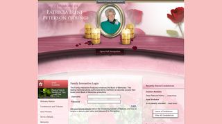 Patricia Peterson Login - Smiths Falls, Ontario | Blair & Son Funeral ...