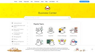 Snapchat's Business Center