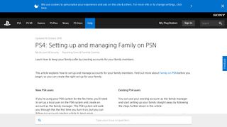 PS4: Setting up and managing Family on PSN - PlayStation