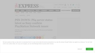 PSN DOWN: PS4 server status latest as Sony confirm PlayStation ...