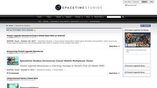 Spacetime Studios - Mobile Global MMOs