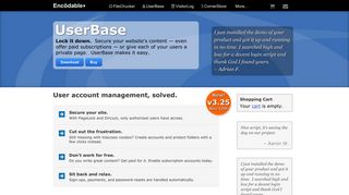 UserBase: Website Login System - Encodable