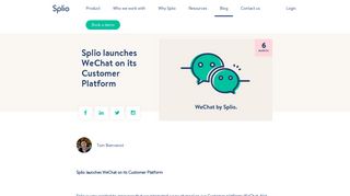 Splio launches WeChat on its Customer Platform - Splio's blog