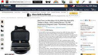 Amazon.com: Real Time Live Mini Micro 3G GL300W Spy Spot GPS ...