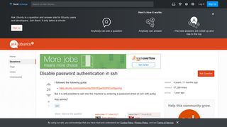 Disable password authentication in ssh - Ask Ubuntu