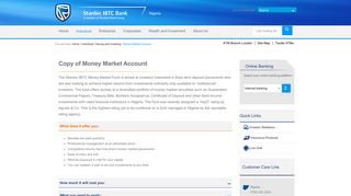 Money Market Account | StanbicIBTCBank - Nigeria