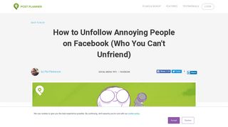How to Unfollow Annoying People on Facebook (Who You Can't ...