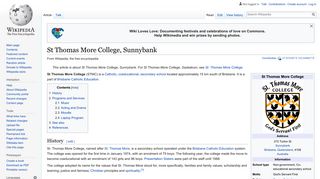 St Thomas More College, Sunnybank - Wikipedia