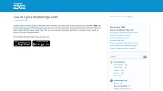 How do I get a Student Edge card? – Student Edge Ideas Centre