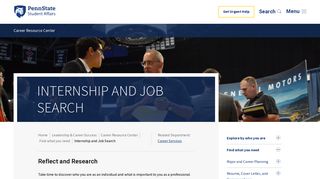 Internship and Job Search | Penn State Student Affairs