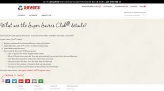 What are the Super Savers Club® details? | Savers