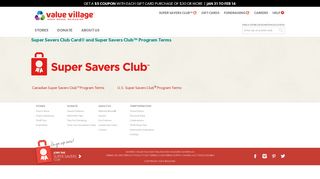 Super Savers Club Card® and Super Savers Club ... - Value Village