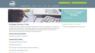 Mortgage Resource Center | SWBC Mortgage