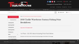 tackle warehouse fantasy fishing