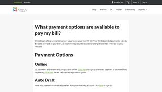 What payment options are available to pay my bill? | Support ...