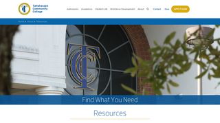 Resources - Tallahassee Community College