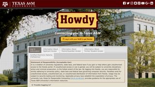 Howdy Portal - Texas A&M University