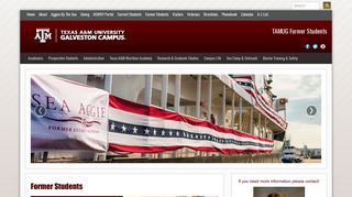 Former Students Homepage - Texas A&M University at Galveston