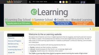 eLearning - TDSB School Websites