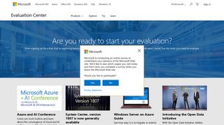 Microsoft Evaluation Center