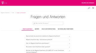 Magenta SmartHome FAQ | Telekom