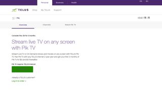 Watch TV series & movies on the go or on your TV - Pik TV | TELUS