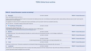 Launcher not working? - Tera Online forum archive