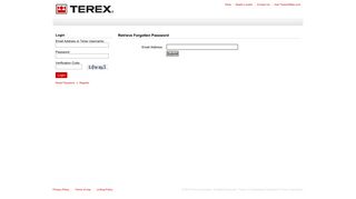 Login - Terex Utilities Portal | Terex - Terex Corporation