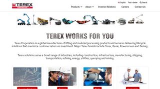 Terex Corporation | Terex Corporate