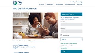 Manage Your Account Online With TXU Energy MyAccount