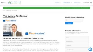 The Income Tax School - The Training Directory - Training Industry