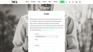 Login | NEA | New Enterprise Associates
