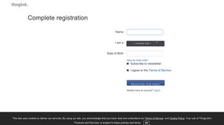Registration - ThingLink