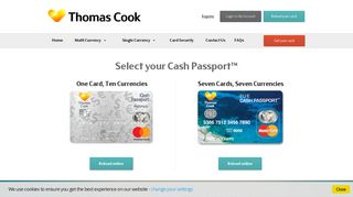 Thomas Cook Cash Passport | Travel Money Card | Mastercard