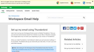 Set up my email using Thunderbird | Workspace Email - GoDaddy ...