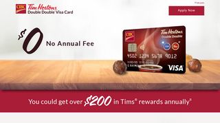 special offers for the C I B C Tim Hortons Double Double Visa Card
