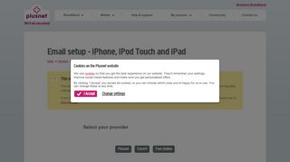 Email setup - iPhone, iPod Touch and iPad | Help & Support - Plusnet