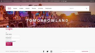 Login :: Tomorrowland Media