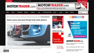 Dealers source used stock through tootle online platform - Motor Trader
