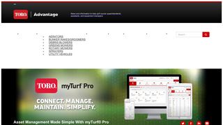 Asset Management Made Simple With myTurf® Pro - Toro Advantage