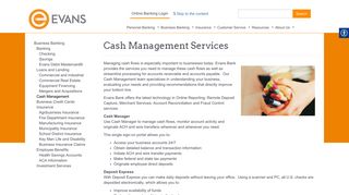 Commercial Cash Management Services in Buffalo, NY | Evans Bank