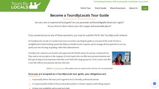 Become a ToursByLocals Tour Guide