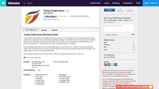 Truity Credit Union Reviews - WalletHub