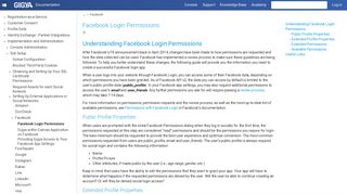 Facebook Login Permissions - Gigya Documentation - Developers ...