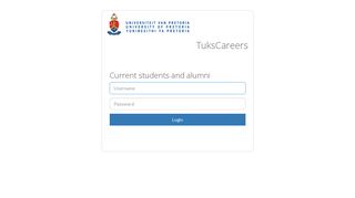 TuksCareers Login - University of Pretoria